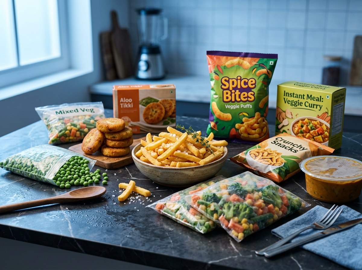 Frozen & Packed Foods at ApnaGreen Basket