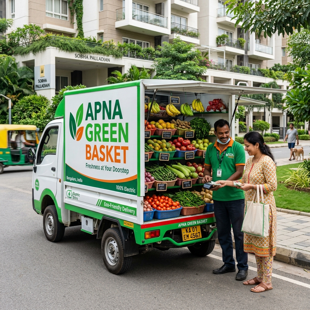 ApnaGreen Basket Moving Cart